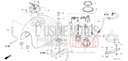 FUEL TANK Z125MAN de 2022